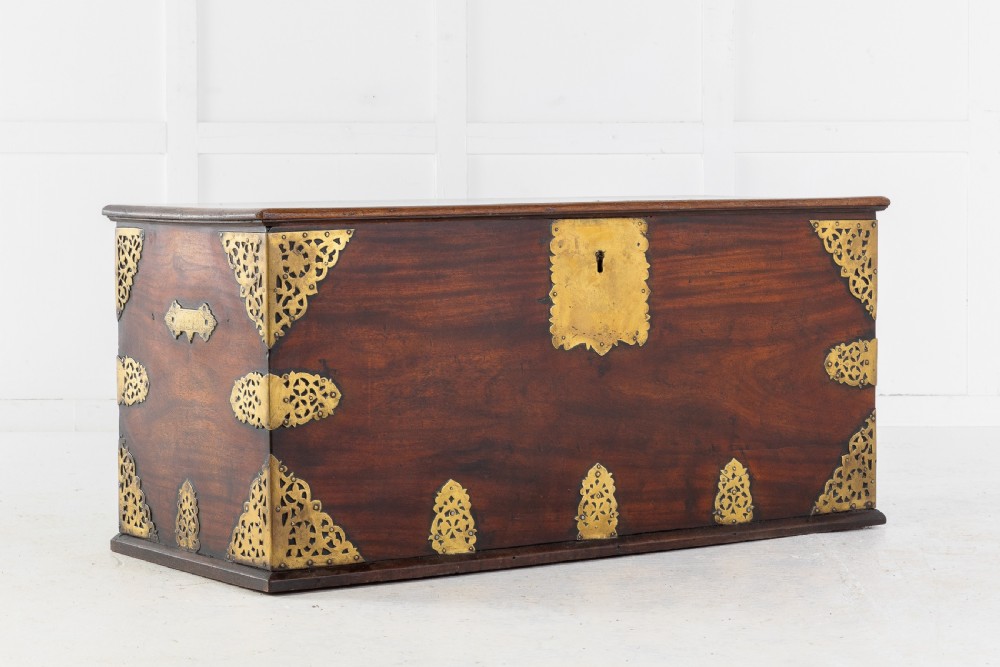 18th Century Brass Mounted Trunk View V