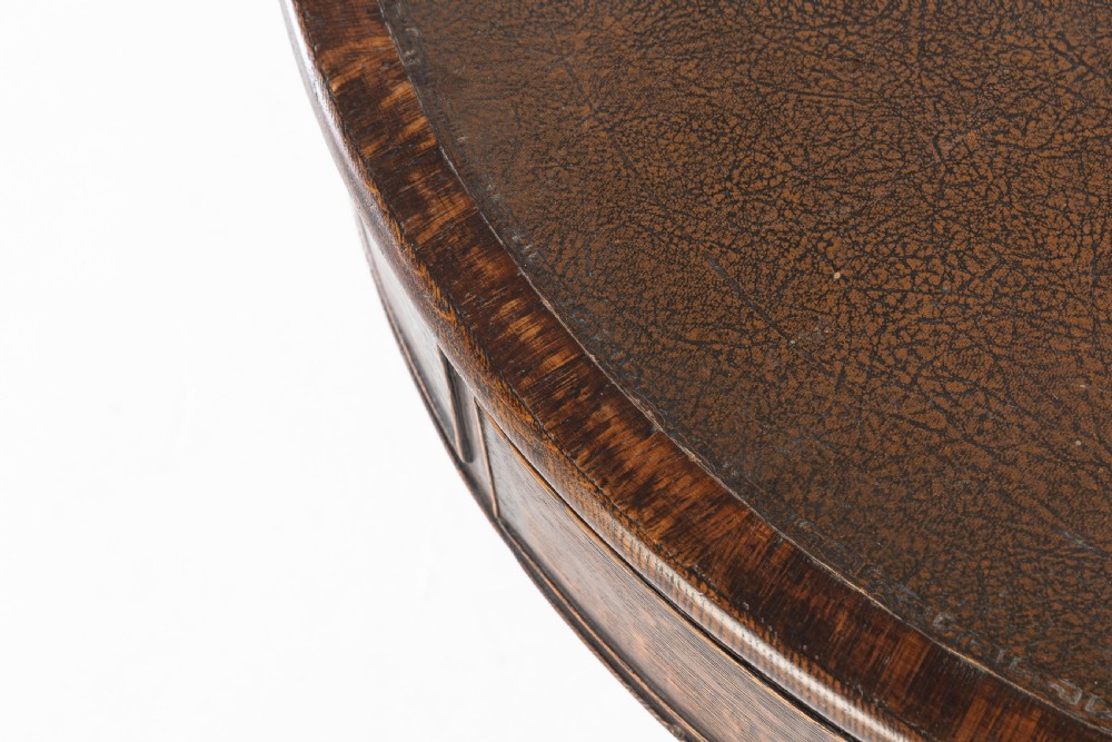 19th Century Regency Oak Drum Table View III