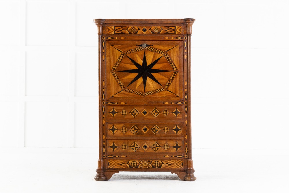 19th Century French Oak Escritoire