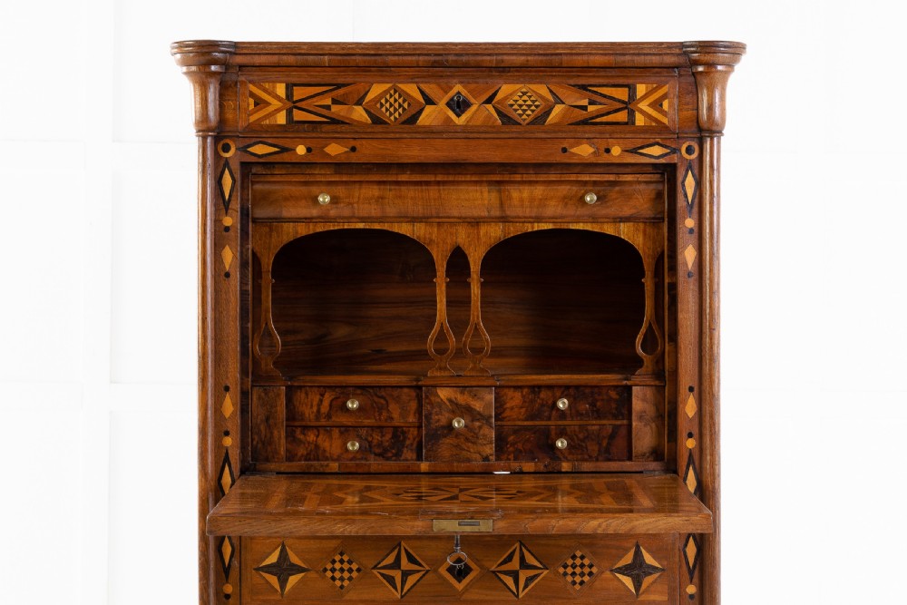 19th Century French Oak Escritoire View XI