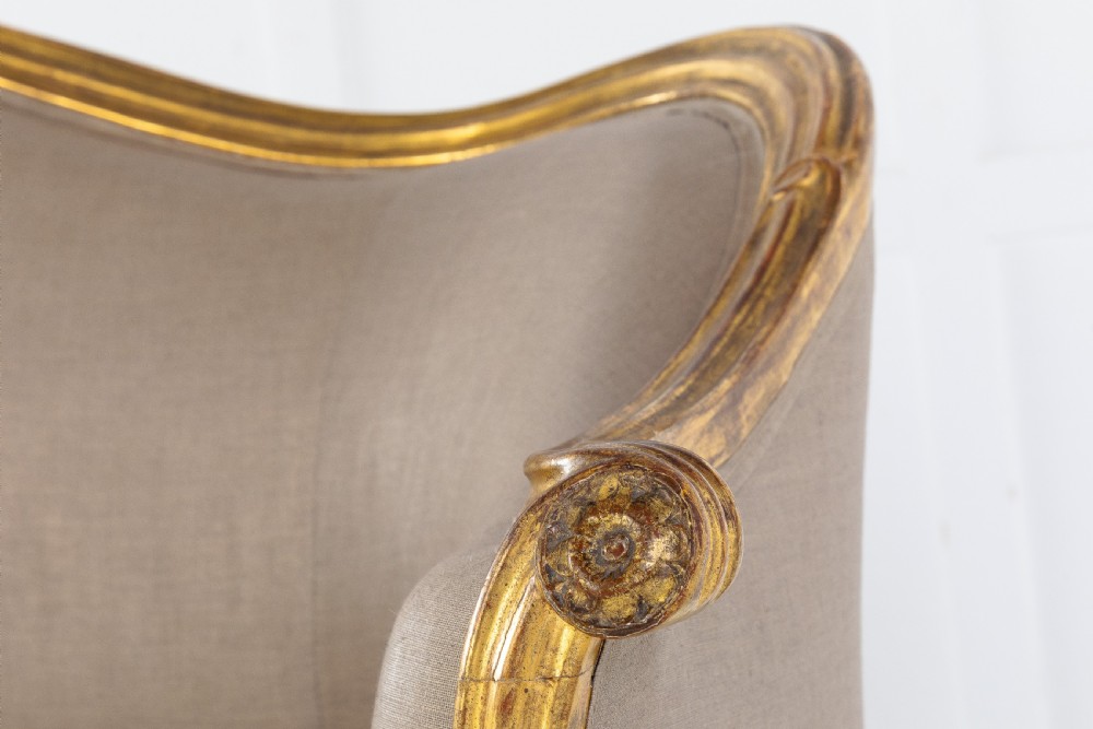 18th Century George III Giltwood Settee View VII
