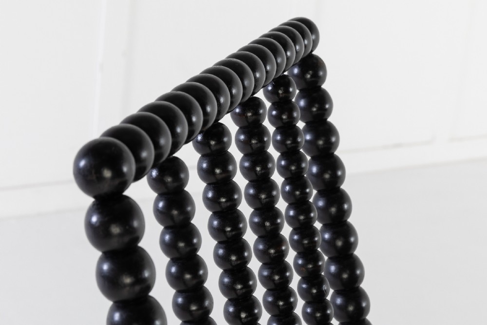 19th Century Ebonised Bobbin Armchair View VI