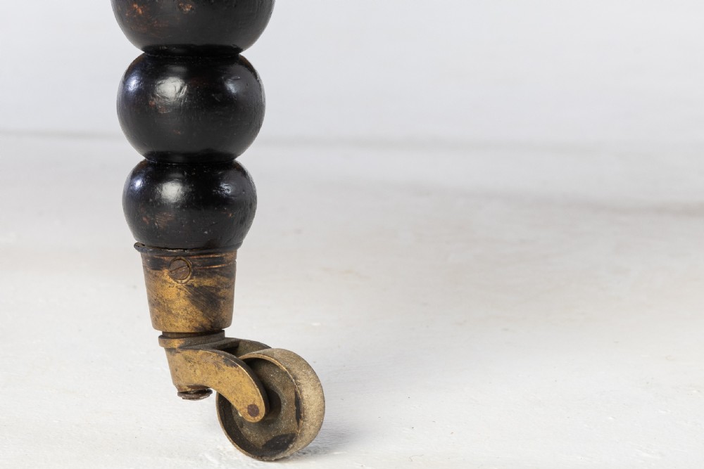 19th Century Ebonised Bobbin Armchair View VII