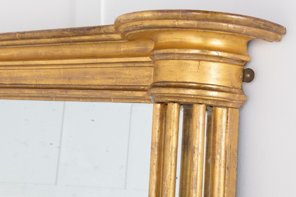 19th Century Regency Giltwood Overmantel Mirror View II