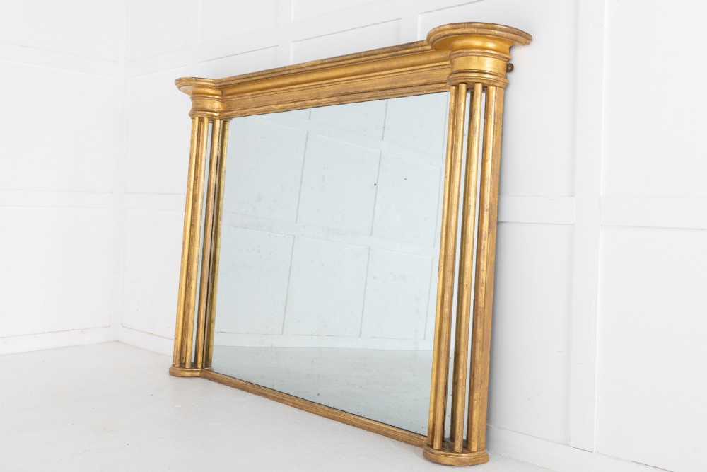 19th Century Regency Giltwood Overmantel Mirror View III