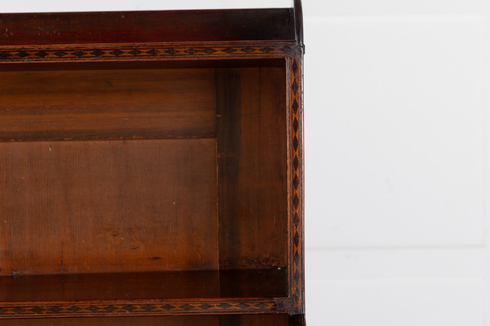 19th Century English Regency Mahogany Waterfall Bookcase View IV
