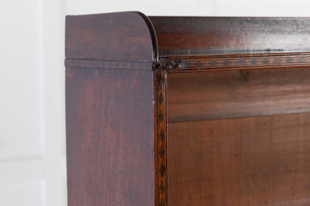 19th Century English Regency Mahogany Waterfall Bookcase View VI