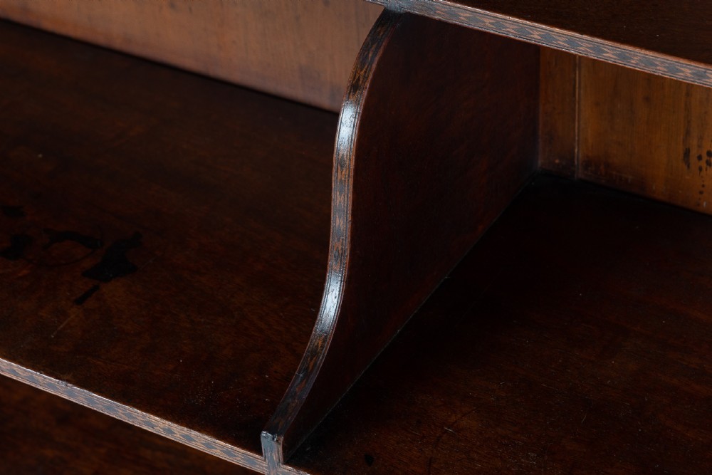 19th Century English Regency Mahogany Waterfall Bookcase View VII