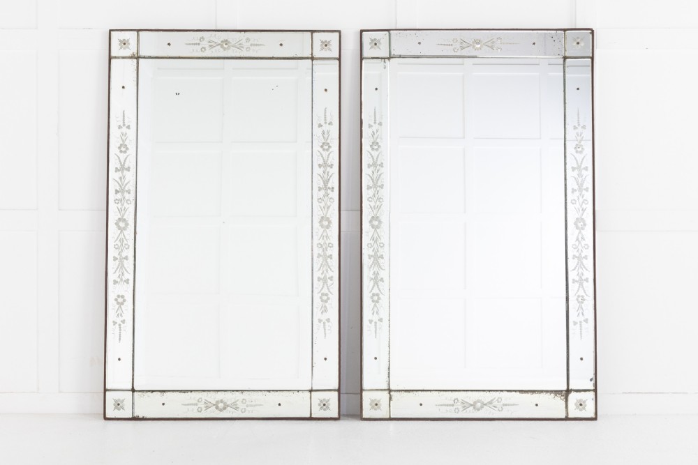 Pair of 19th Century French 'Venetian' Mirrors