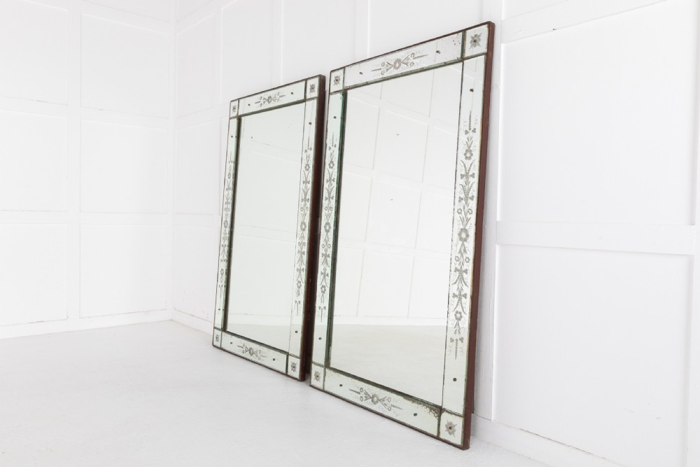 Pair of 19th Century French 'Venetian' Mirrors View II
