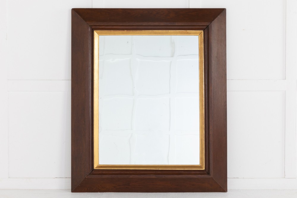 19th Century French Oak Mirror