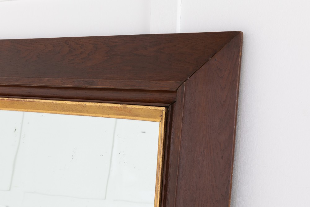 19th Century French Oak Mirror View II