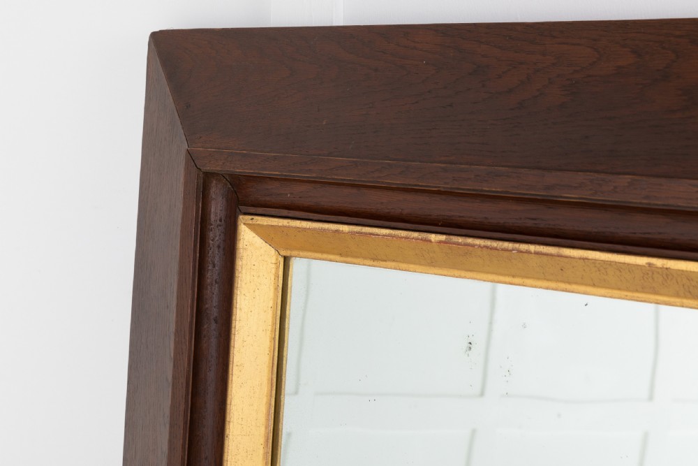 19th Century French Oak Mirror View V