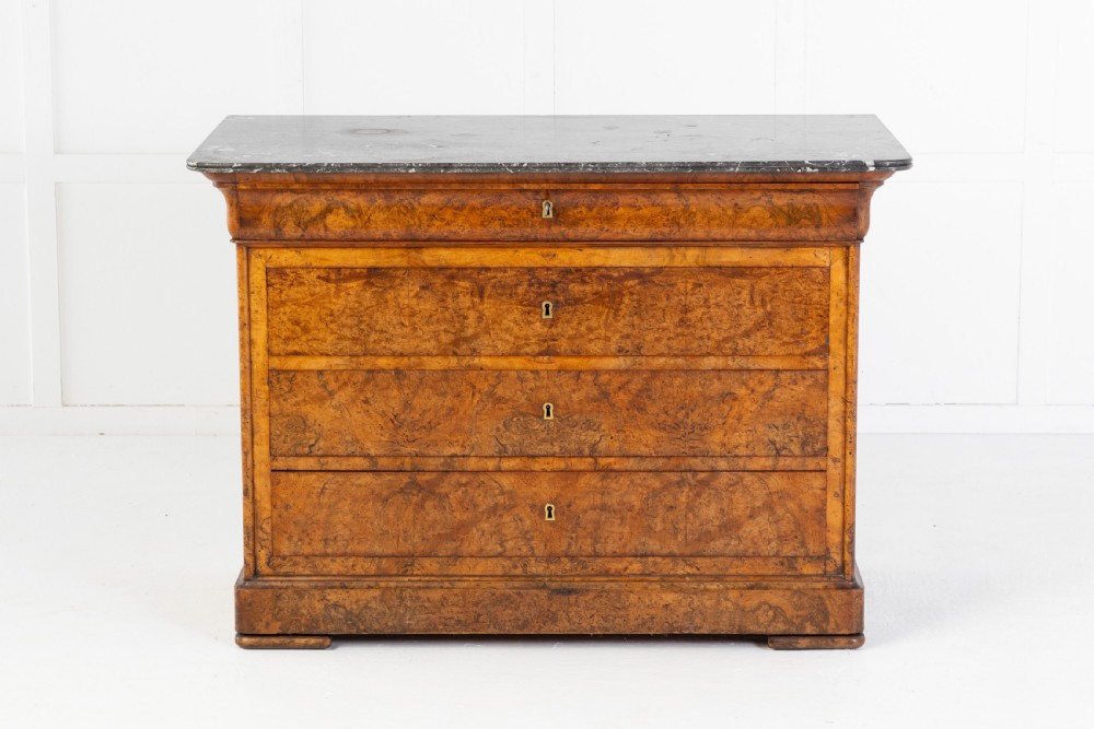 19th Century French Walnut Commode with Marble Top View II