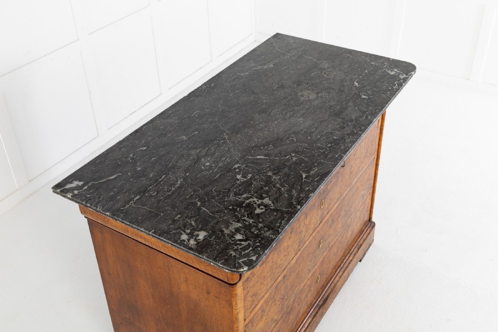 19th Century French Walnut Commode with Marble Top View III