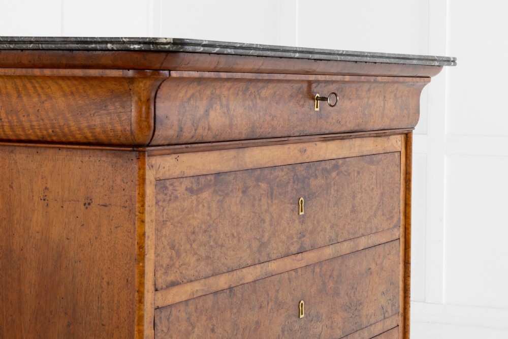 19th Century French Walnut Commode with Marble Top View V