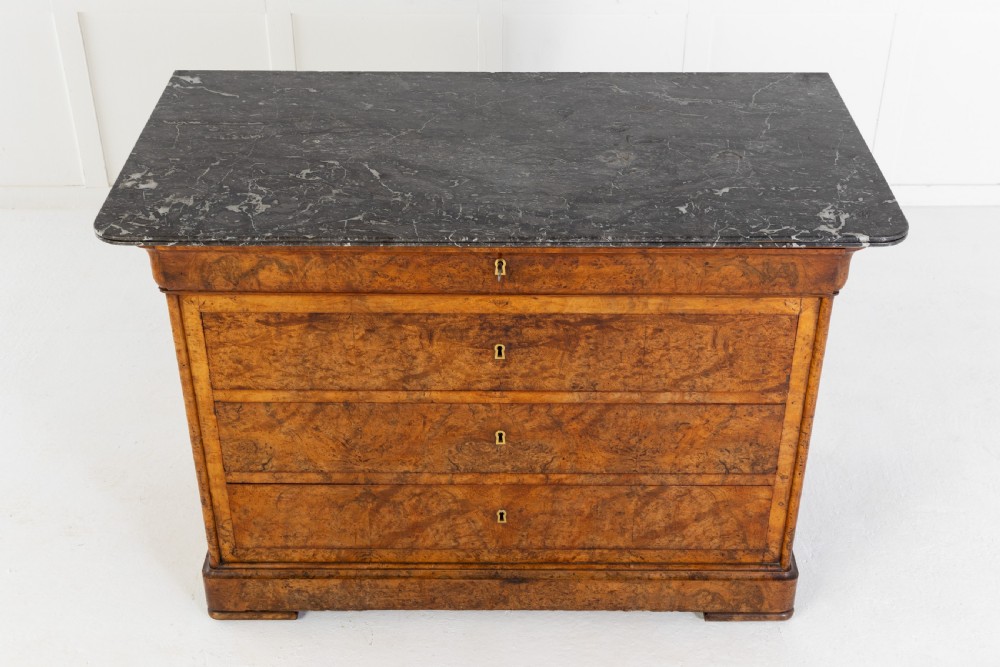 19th Century French Walnut Commode with Marble Top View VII