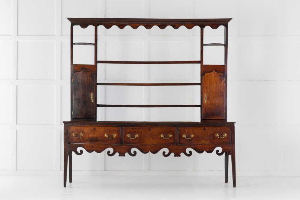 18th Century Oak Dresser with Rack