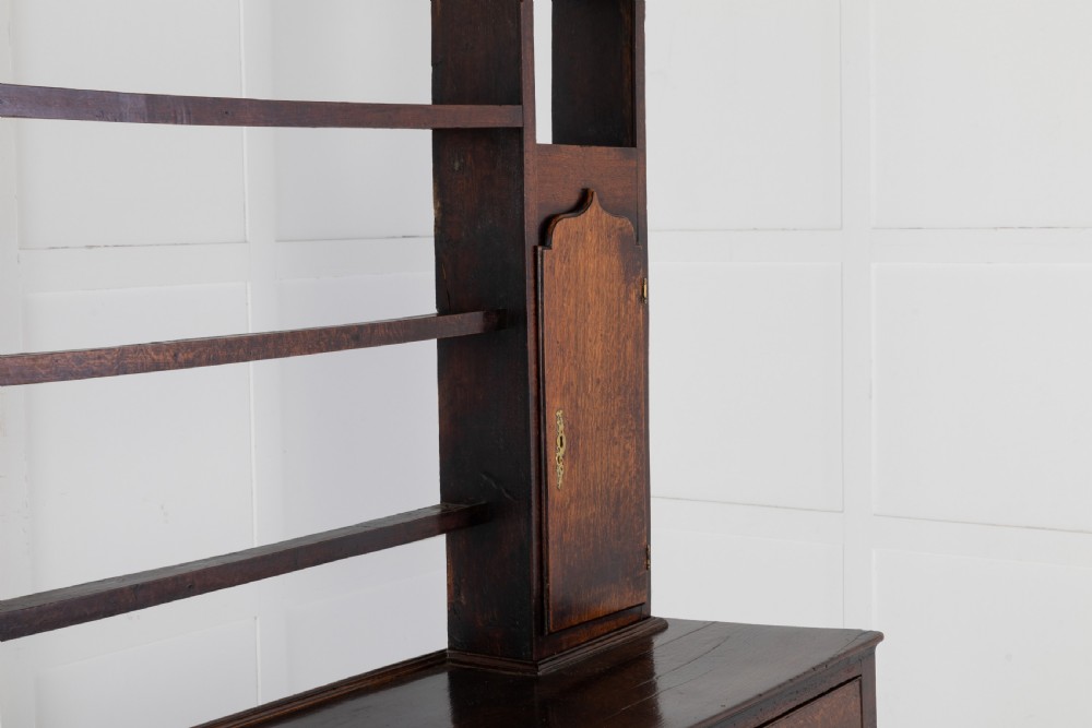18th Century Oak Dresser with Rack View II
