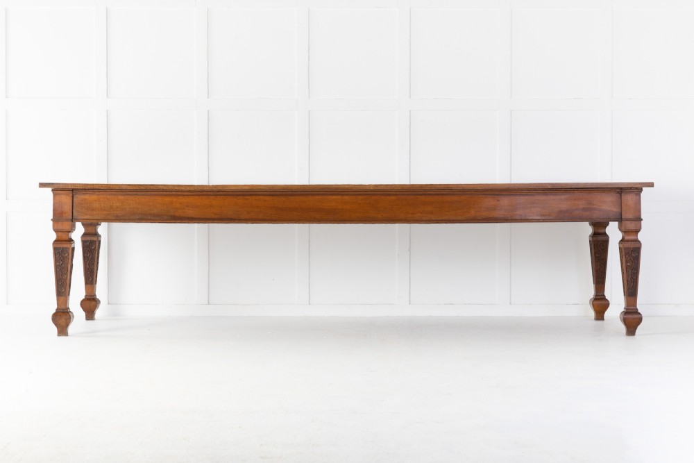 Large 19th Century Italian Walnut Dining Table View II