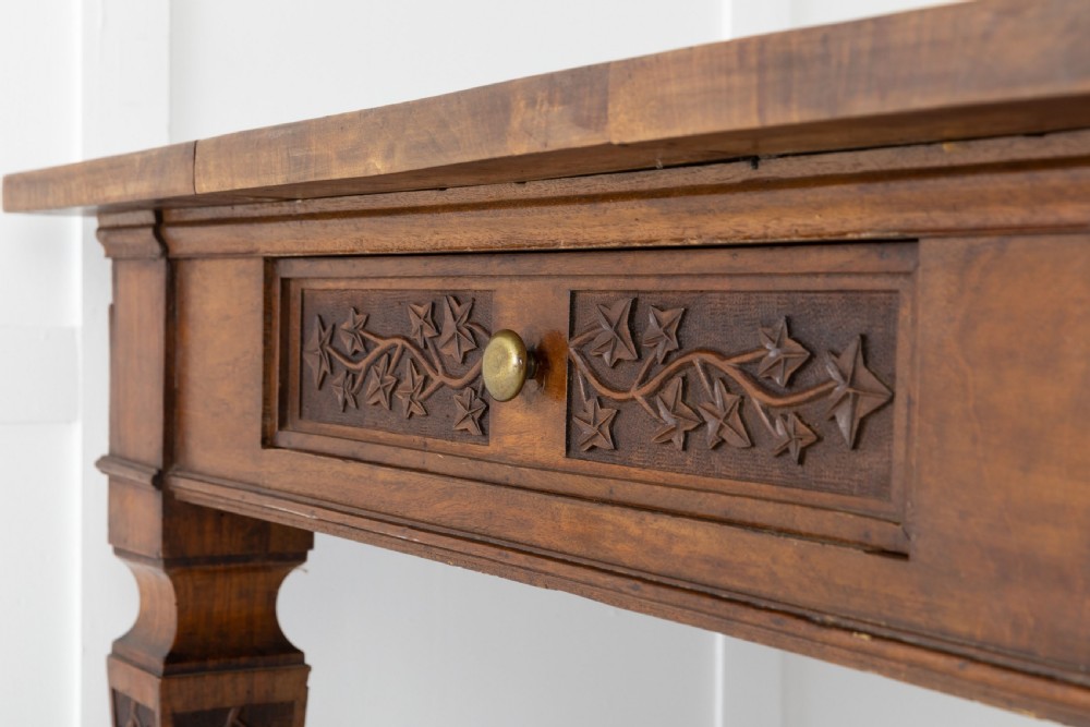 Large 19th Century Italian Walnut Dining Table View V