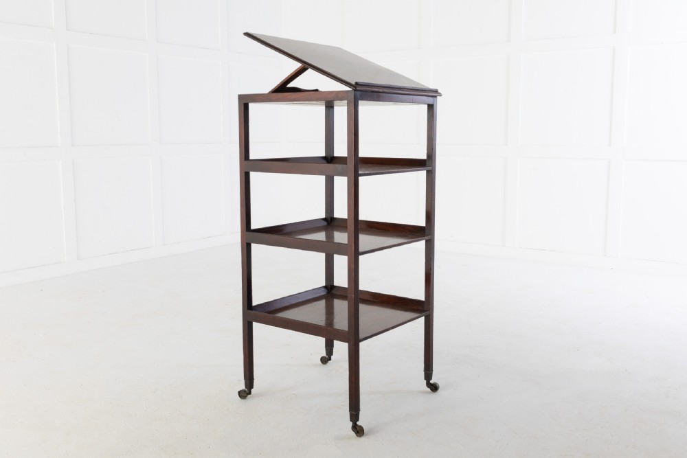 George III Mahogany Four Tier What-Not View III