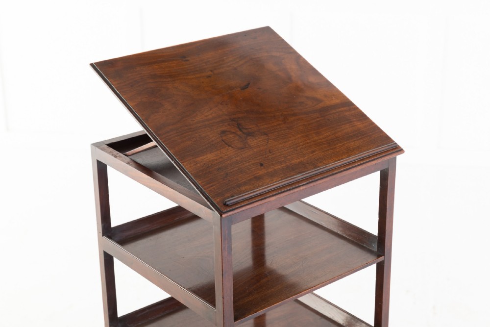 George III Mahogany Four Tier What-Not View IV