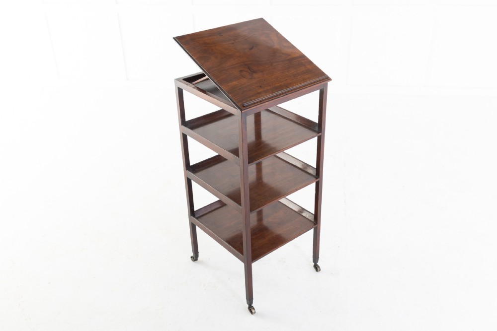 George III Mahogany Four Tier What-Not