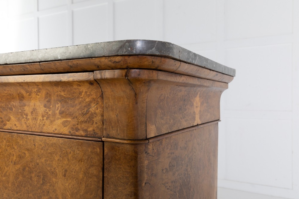19th Century Burr Oak Commode with Marble Top View V