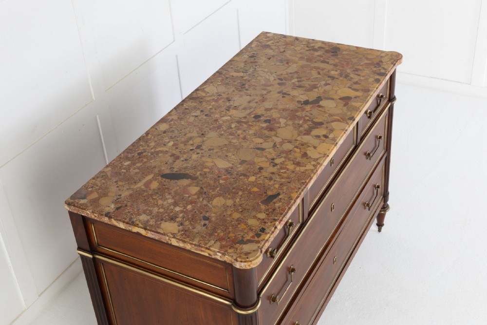 19th Century Commode with Marble Top View VI