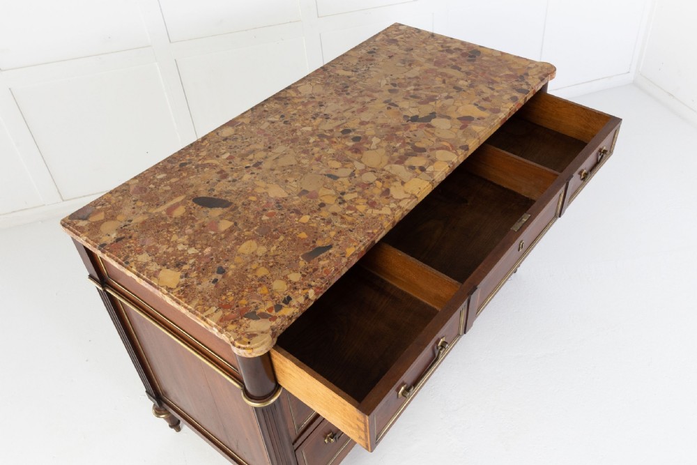 19th Century Commode with Marble Top View VIII