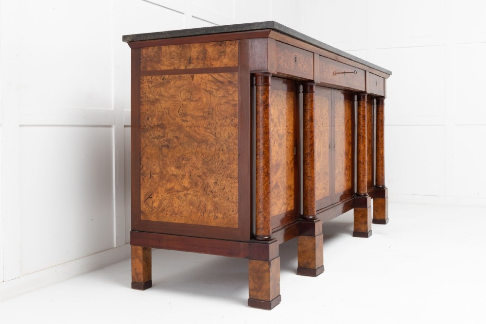 18th Century French Ash and Mahogany Enfilarde View II