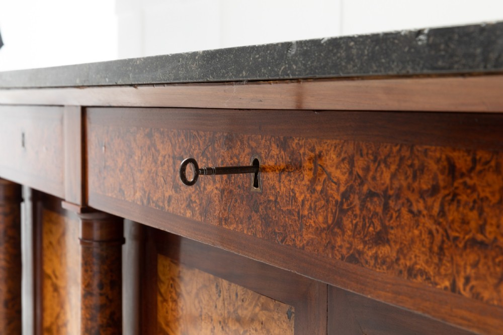 18th Century French Ash and Mahogany Enfilarde View VI