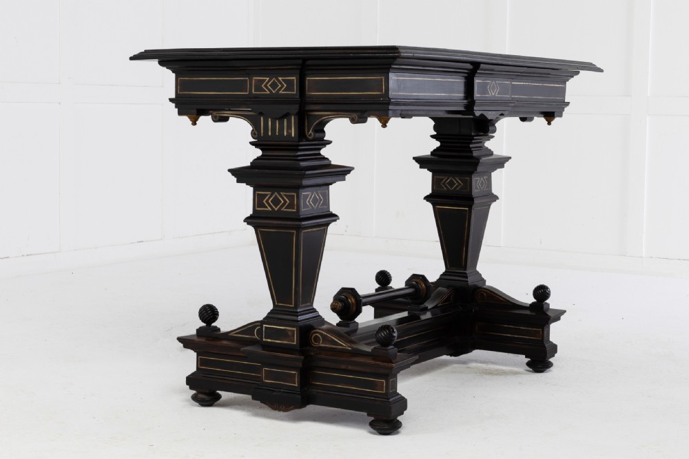 19th Century French Ebonised Side Table View III