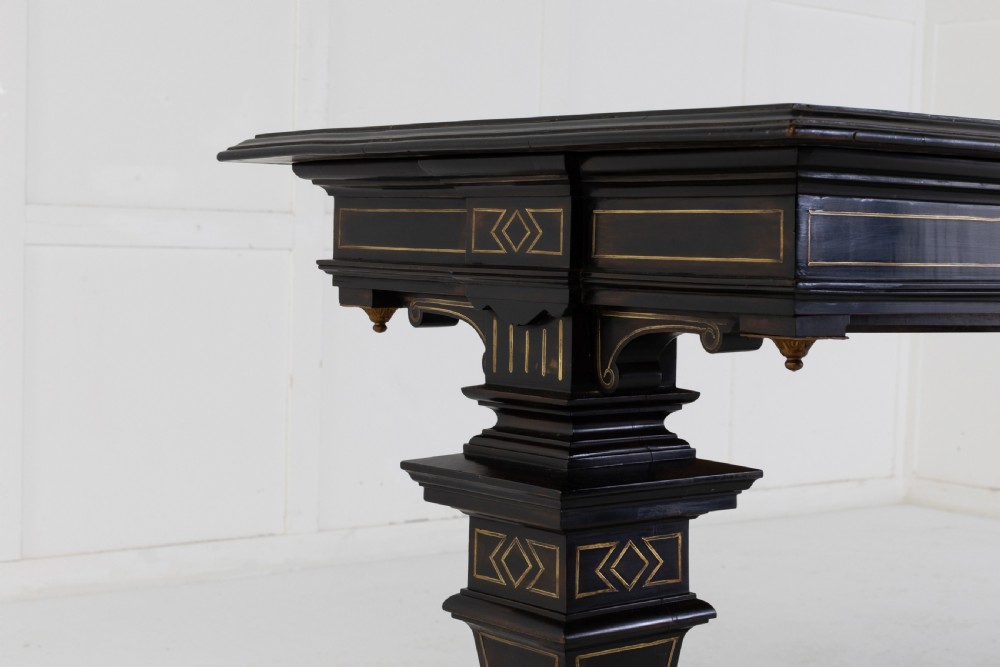 19th Century French Ebonised Side Table View IV
