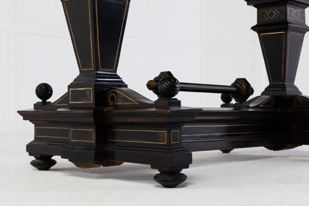 19th Century French Ebonised Side Table View V
