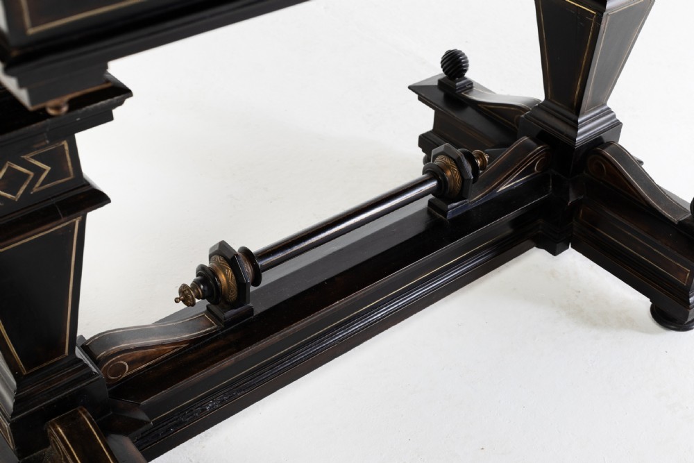 19th Century French Ebonised Side Table View VI