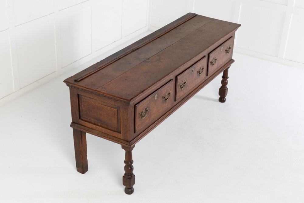 Early 18th Century Oak Dresser Base View V