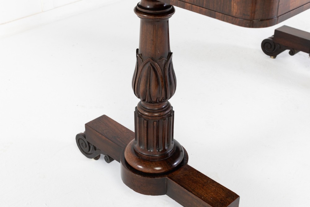 Early 19th Century Regency Rosewood Writing Table View III