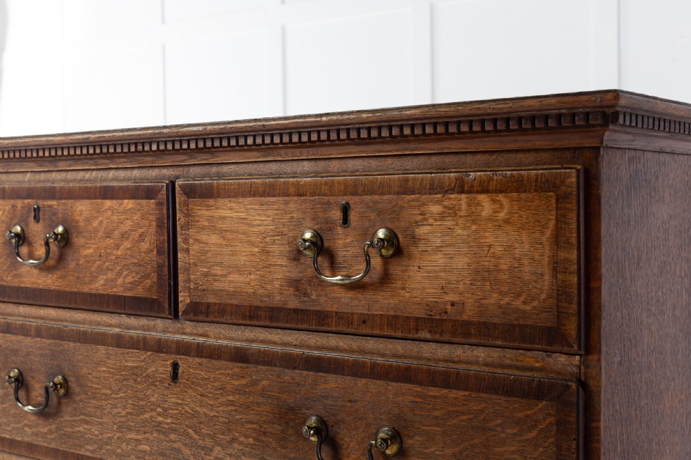 18th Century George III Oak Chest of Drawers View V