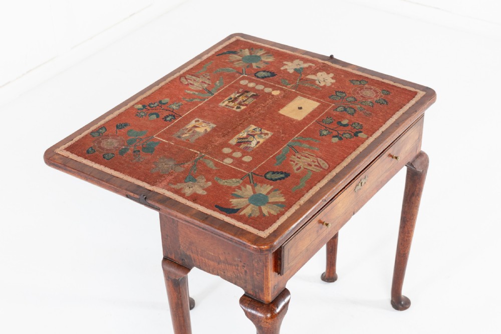 George I Walnut Card Table