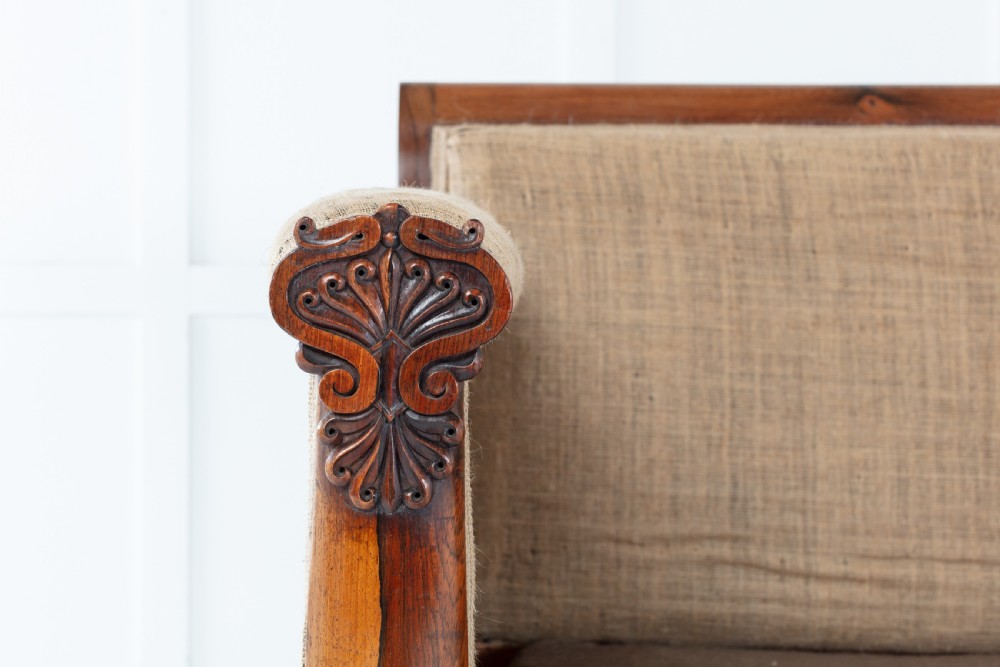 19th Century Regency Rosewood Sofa View II