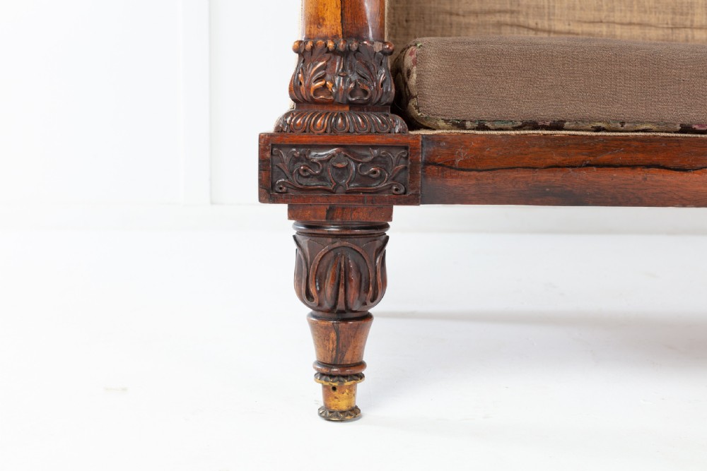 19th Century Regency Rosewood Sofa View III