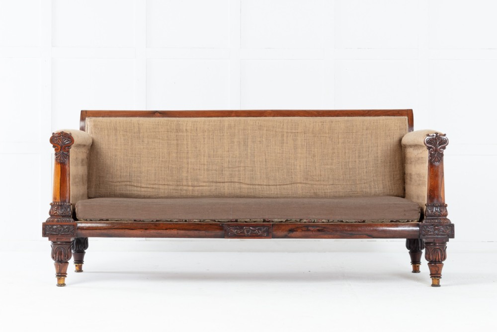 19th Century Regency Rosewood Sofa View V