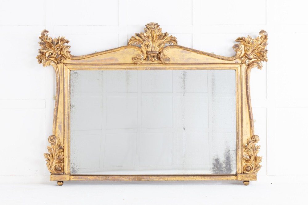 Regency Giltwood Overmantel Mirror