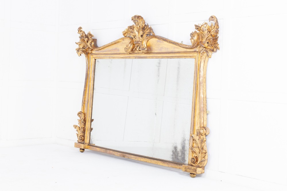 Regency Giltwood Overmantel Mirror View IV