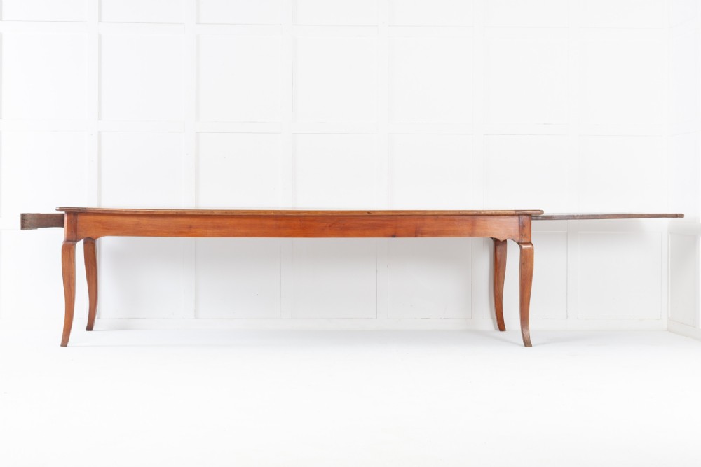Large 19th Century French Cherrywood Farmhouse Table View IV