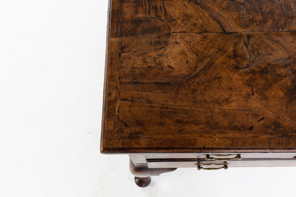 George I Walnut Cabriole Leg Lowboy View IV
