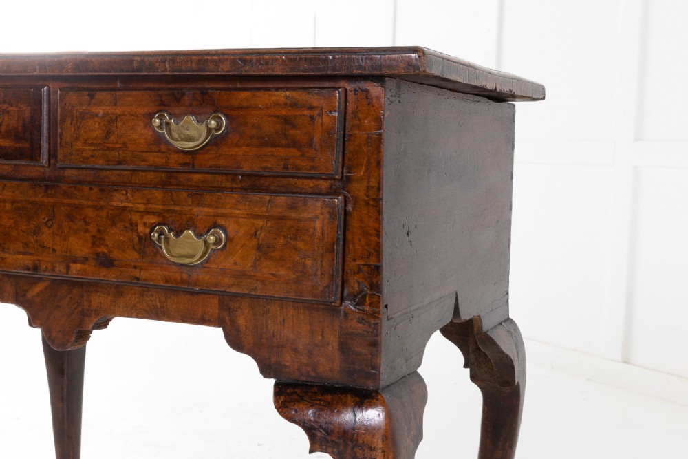 George I Walnut Cabriole Leg Lowboy View VI