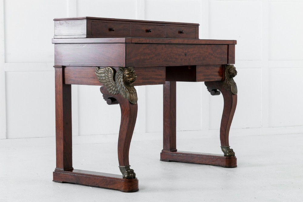 19th Century Mahogany Desk Attributed to Alphonse Giroux